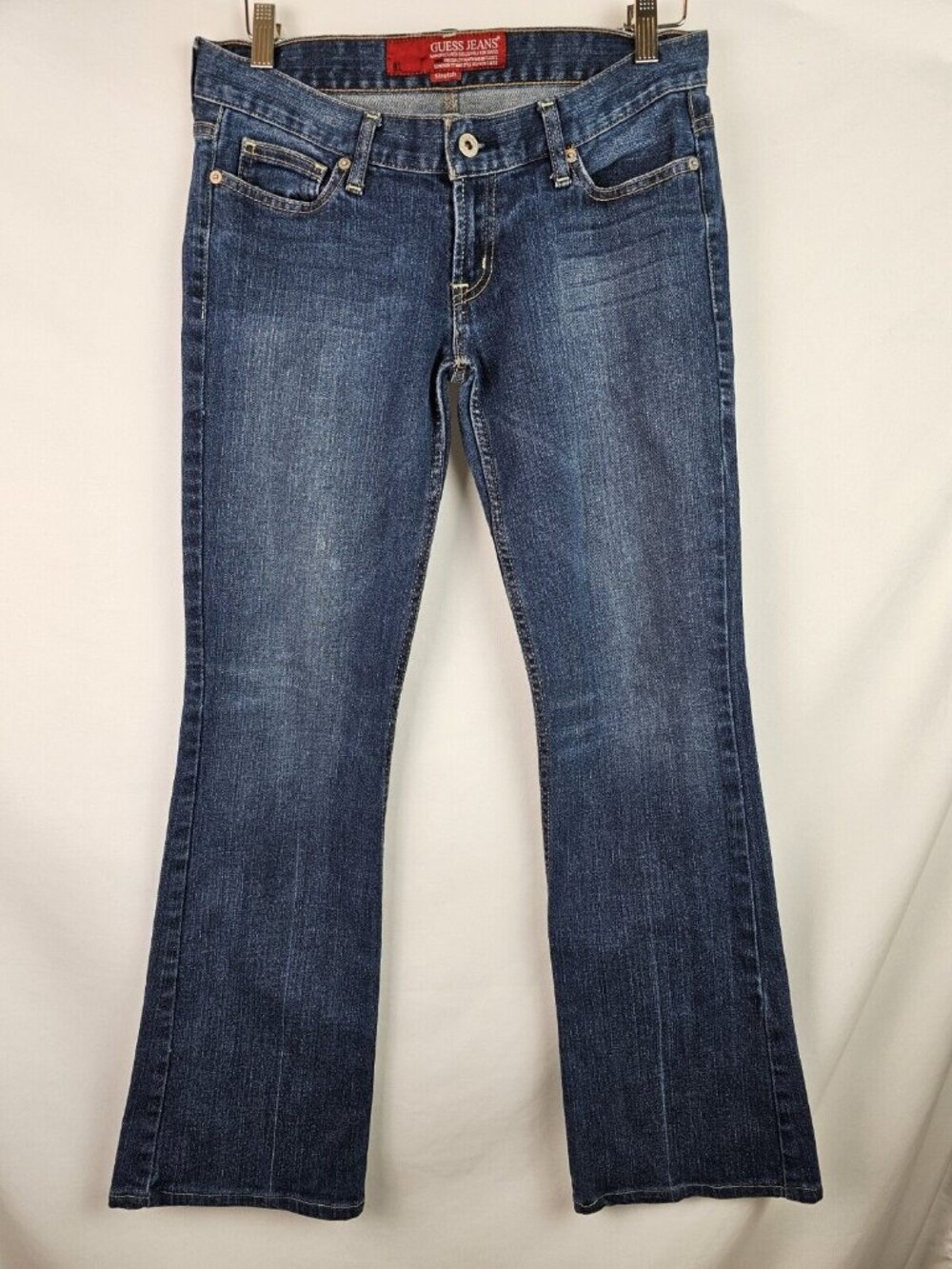 Guess Jeans Women's Jeans Size 28 Blue Bootcut Low Rise Denim Jean Pants 31 x 31